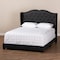 Baxton Studio Aden Modern Charcoal Grey Upholstered Queen Size Bed 149-8927 - alternate 4